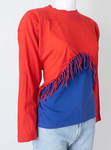 1980s New Wave Fringed Top