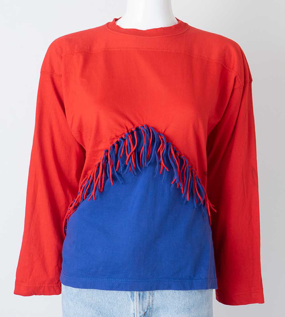 1980s New Wave Fringed Top - image 2