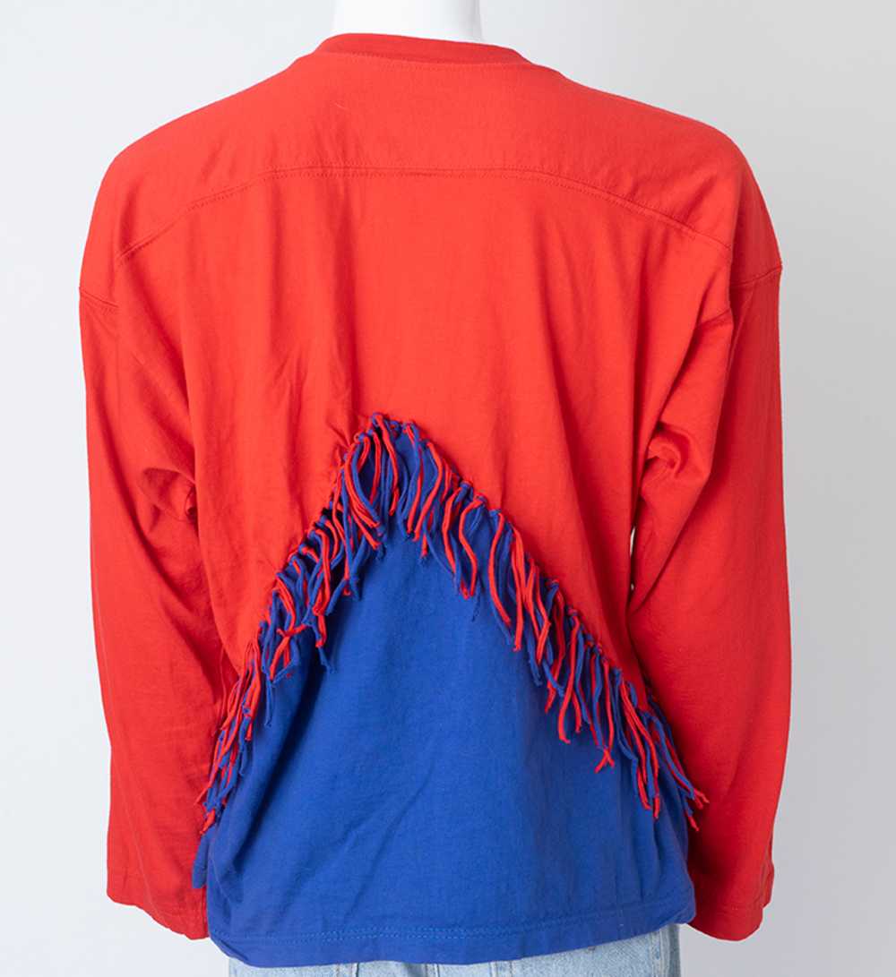 1980s New Wave Fringed Top - image 3