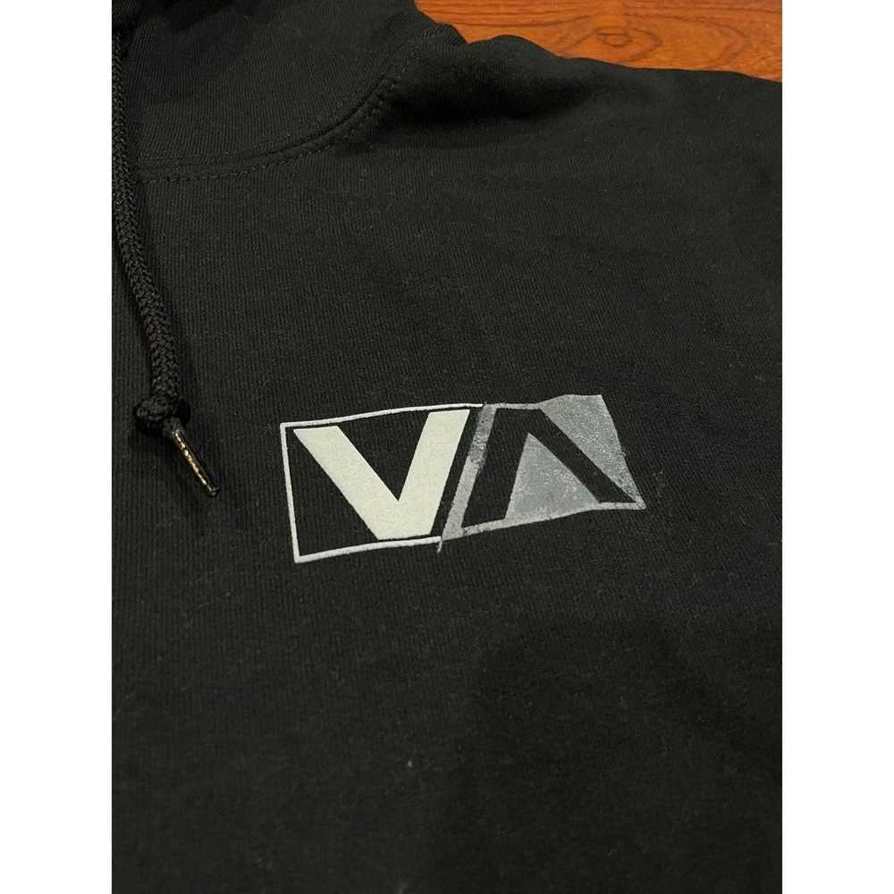 Rvca RVCA BLACK PULLOVER HOODIE SZ SMALL S - image 3