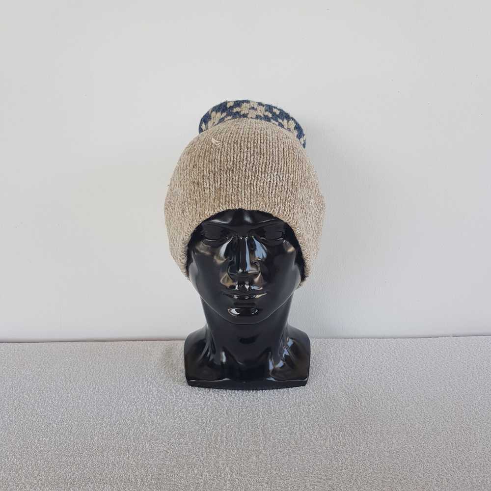 Vintage Vintage Knitted Crochet Beanie Snow Cap K… - image 2