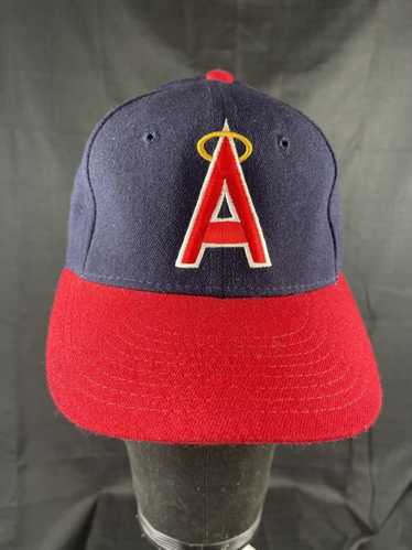New Era Los Angeles Angels and Ducks Combined Logo Hat Red With Smudge