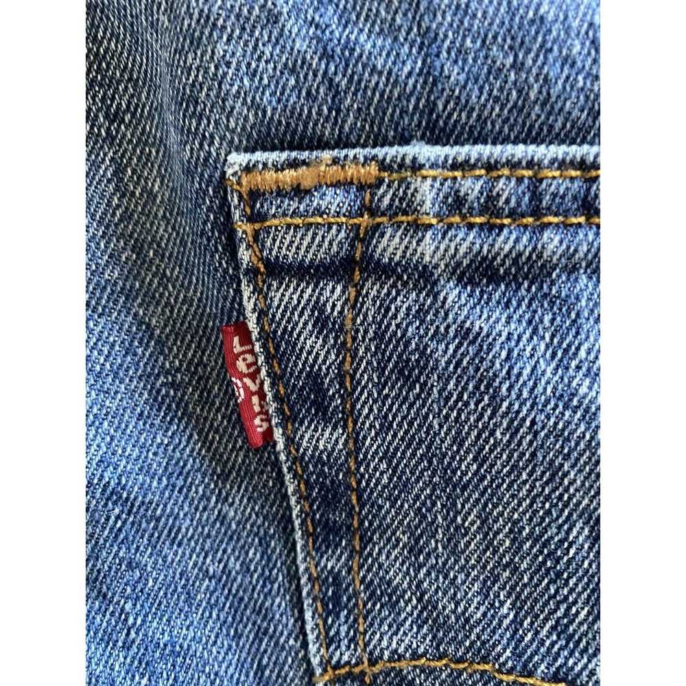 Levi's levis 501 straight leg button up jeans W38… - image 11