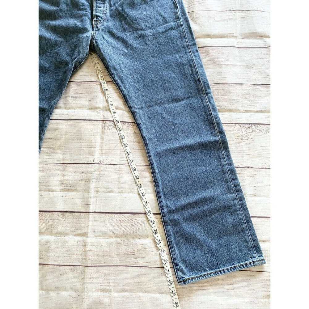 Levi's levis 501 straight leg button up jeans W38… - image 5