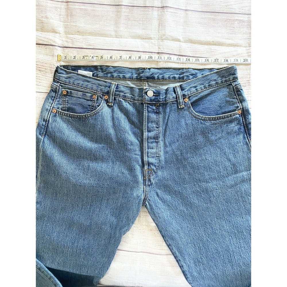 Levi's levis 501 straight leg button up jeans W38… - image 7