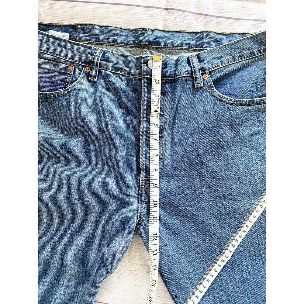 Levi's levis 501 straight leg button up jeans W38… - image 9