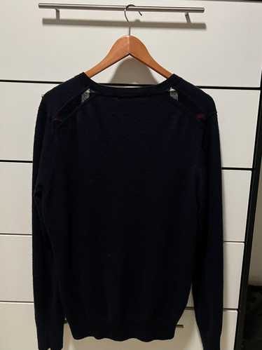 Burberry Vintage Burberry Wool Crest Knitted Sweat