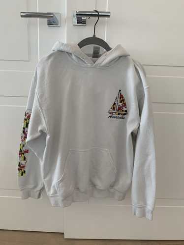 Vintage White Annapolis Maryland Hoodie