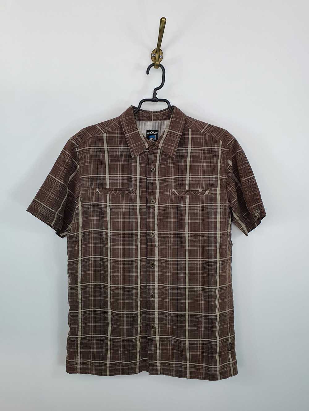 Kuhl × Outdoor Life Kuhl Gray Plaid Short Sleeve … - image 1