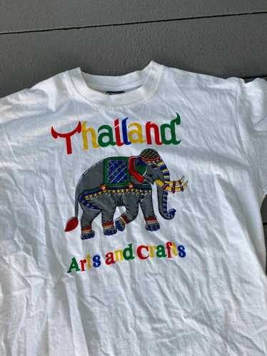 Animal Tee × Art × Vintage Thailand Elephant Art C