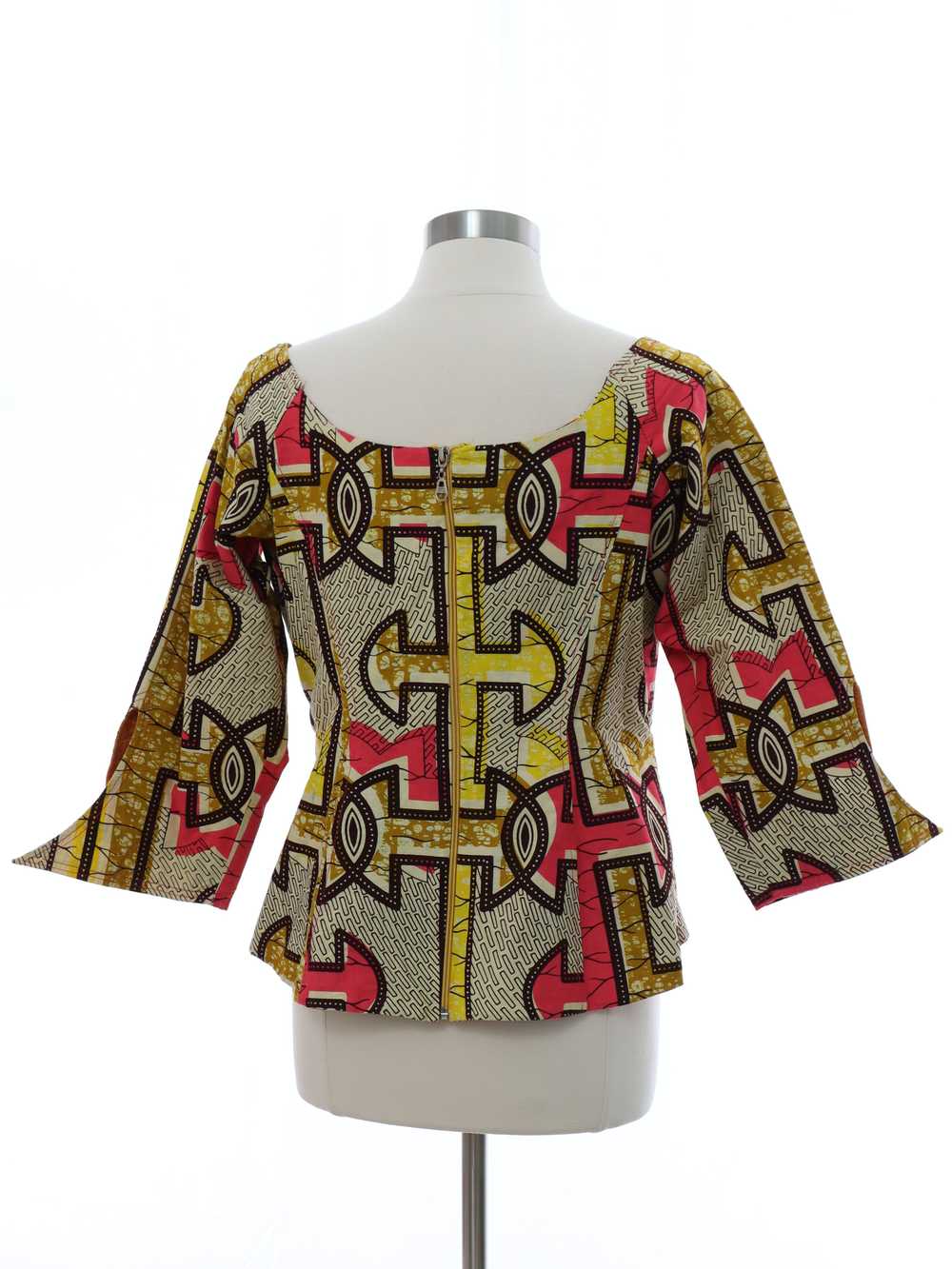 1960's Womens African Print Shirt - image 3