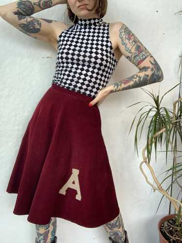 1940s Corduroy Cheer Skirt