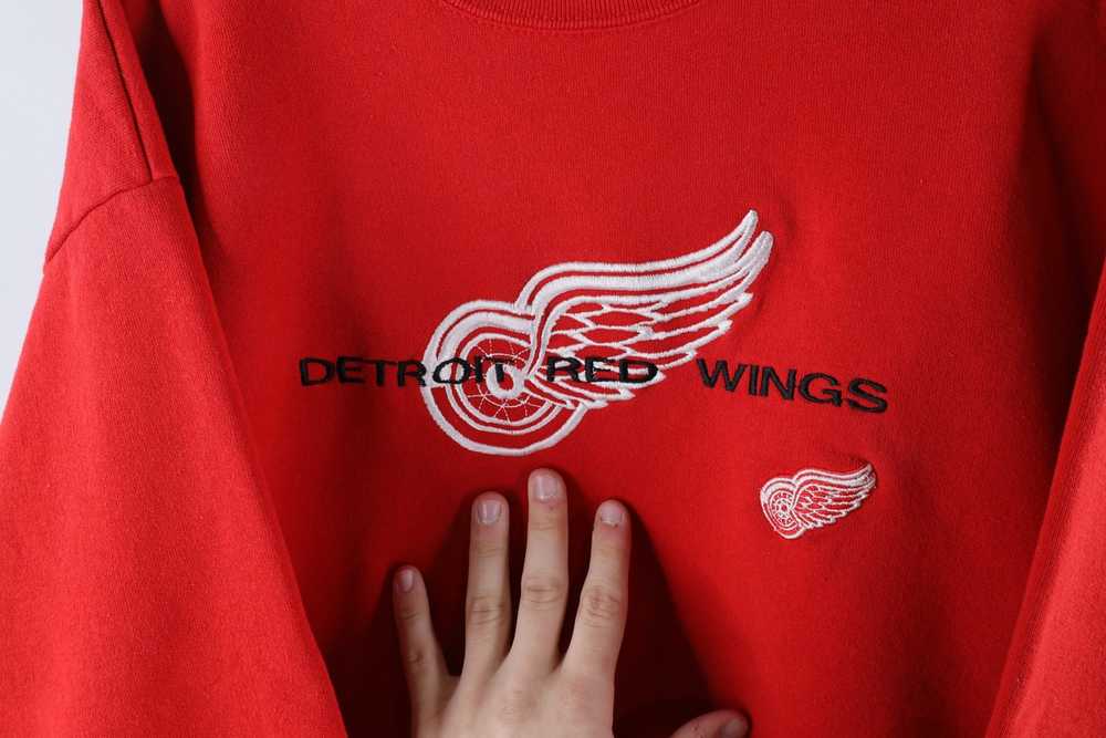 Vintage Vintage 90s Faded Detroit Red Wings Hocke… - image 4
