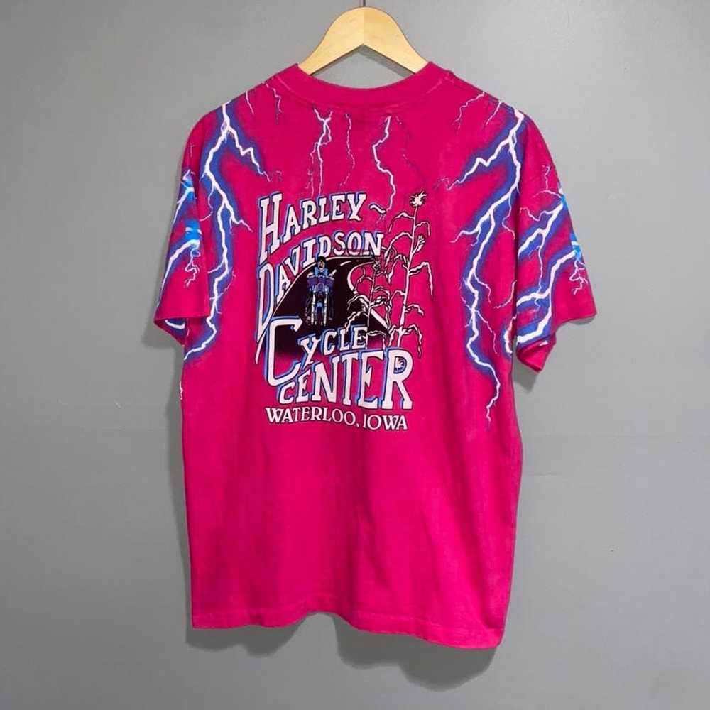 Harley Davidson × Vintage Harley pink Thunder & L… - image 2