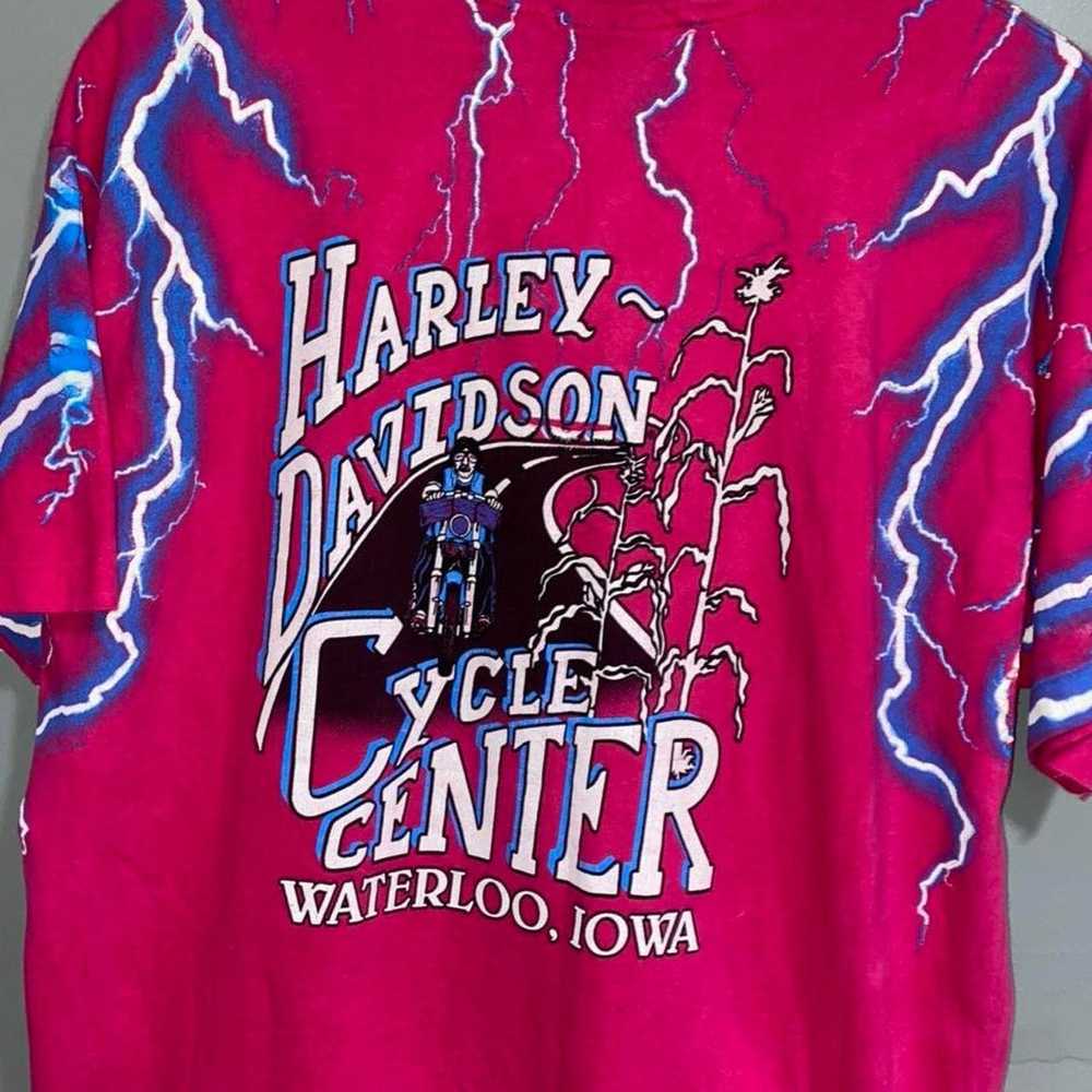 Harley Davidson × Vintage Harley pink Thunder & L… - image 4