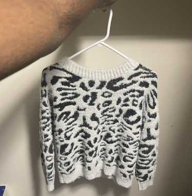 Japanese Brand Leopard Mohair Sweater
