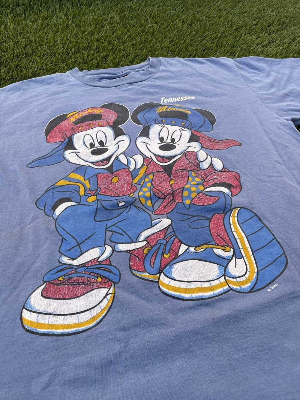 Disney × Vintage 90s Mickey & Minnie Tee - image 2