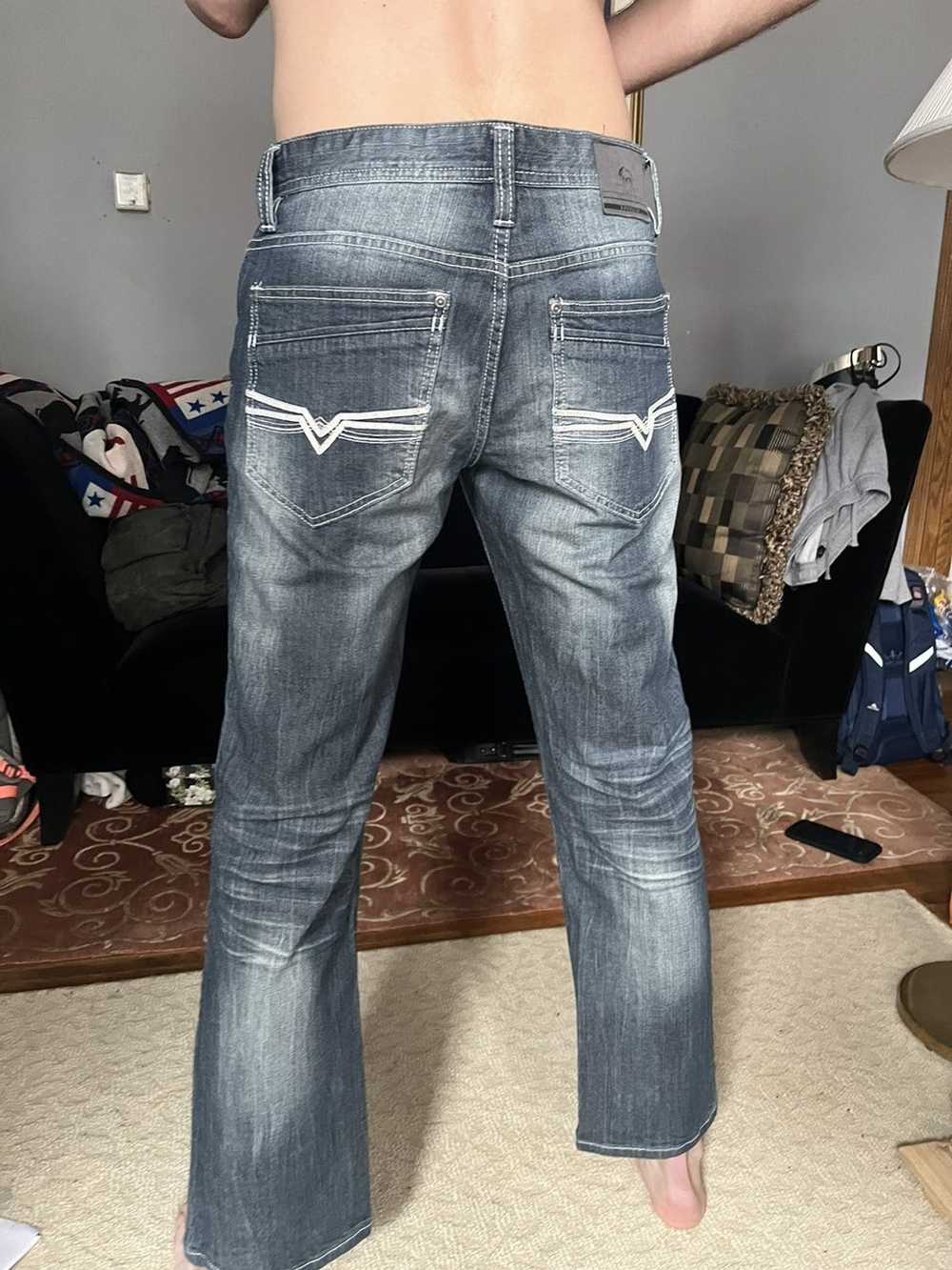 Vintage Mens light wash Grey denim jean - image 4