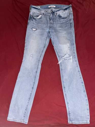 Pacsun Pacsun Stacked Skinny Ripped Light Washed J