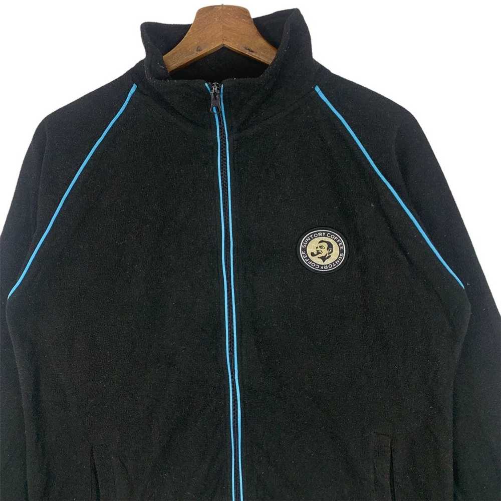 Japanese Brand Suntory Coffee Zipper Fleece Sweat… - image 2