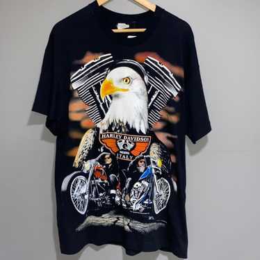 Harley Davidson × Vintage Harley Davidson eagle b… - image 1