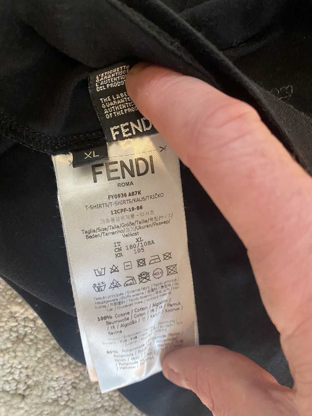 Fendi Fendi Wave Logo Shirt - image 3