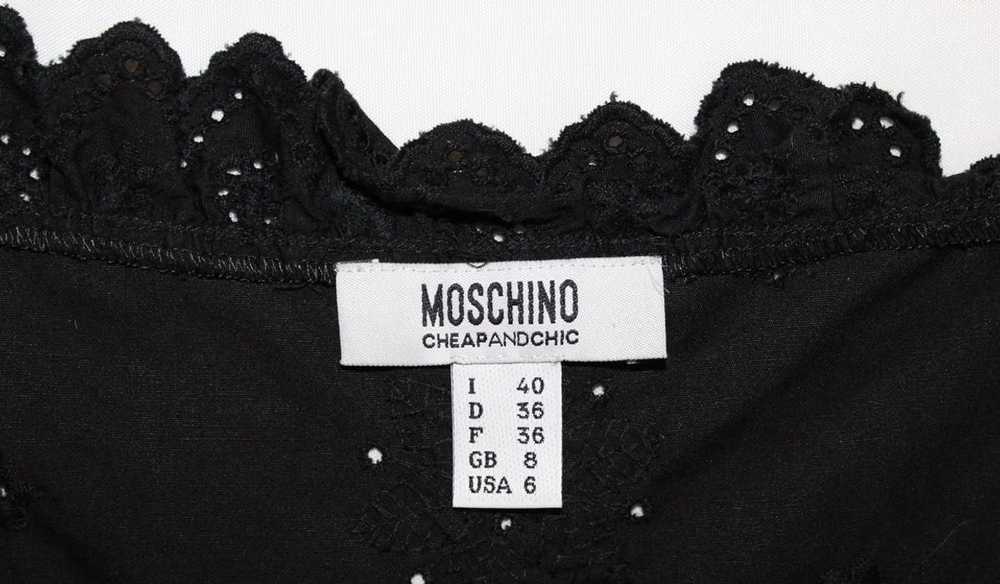 Moschino Moschino Women's Black Lace Trimmed Dress - image 7