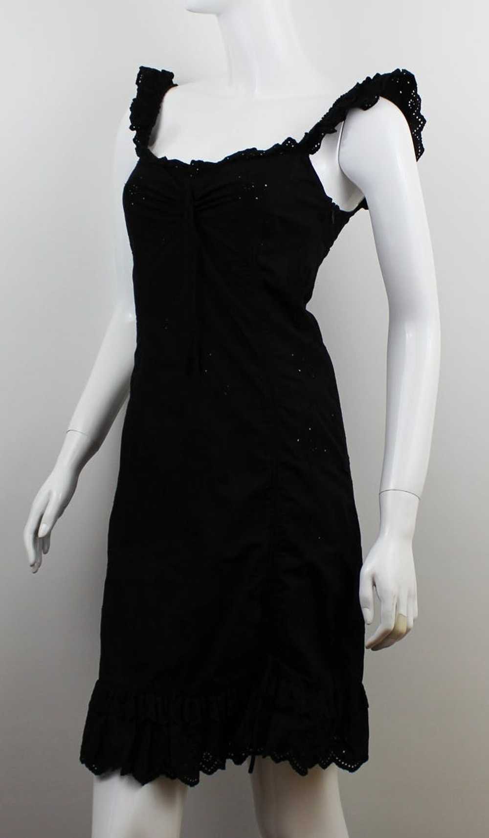 Moschino Moschino Women's Black Lace Trimmed Dress - image 9