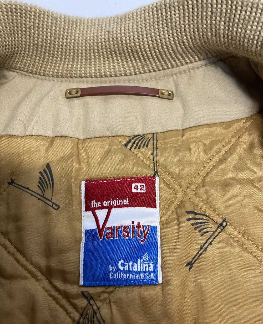 Catalina × Varsity Jacket Vintage Catalina beige … - image 3