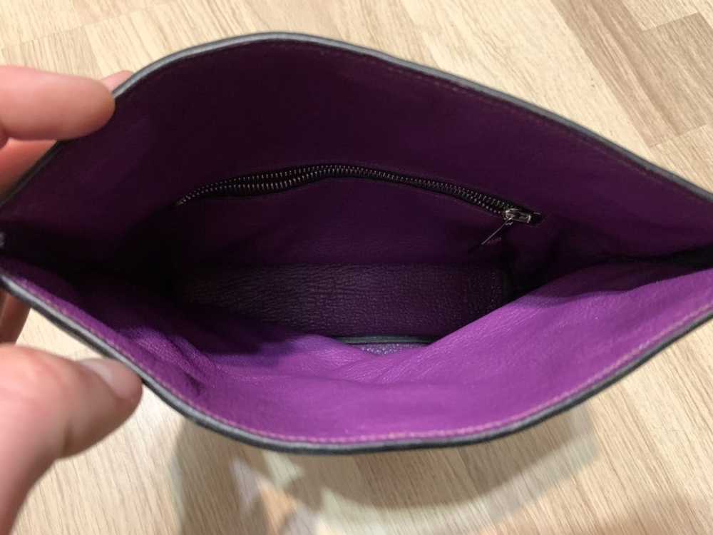 Designer Maison Takuya leather clutch bag - image 7