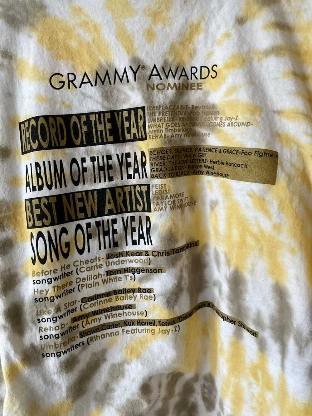 Vintage 07’ 50th Grammy Awards tie dye tee - image 5