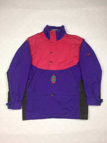 All Over SOS The World Mens Sky West Snow Jacket Violet Red Sz Large