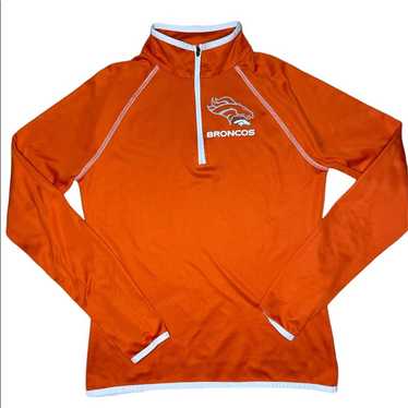 NFL Denver Broncos Women's Halftime Adjustment Long Sleeve Fleece Hooded  Sweatshirt - S