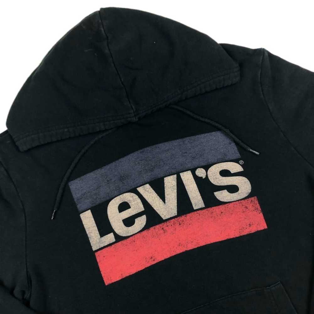 Levi's × Vintage Levis sweatshirt hoodie black 90s - image 2