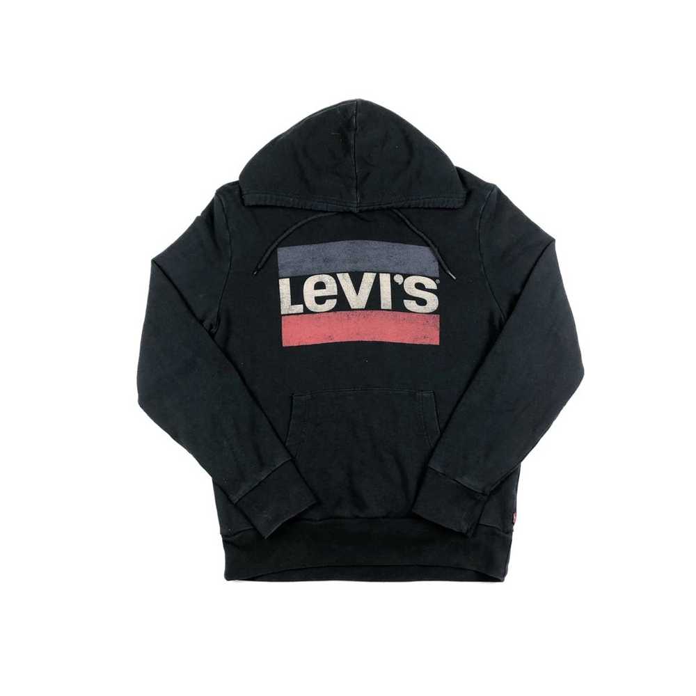 Levi's × Vintage Levis sweatshirt hoodie black 90s - image 3