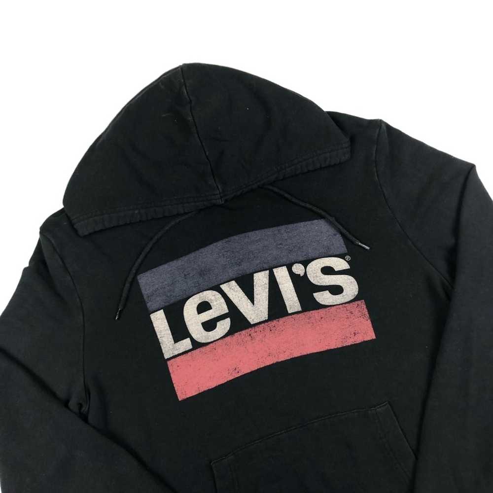 Levi's × Vintage Levis sweatshirt hoodie black 90s - image 5