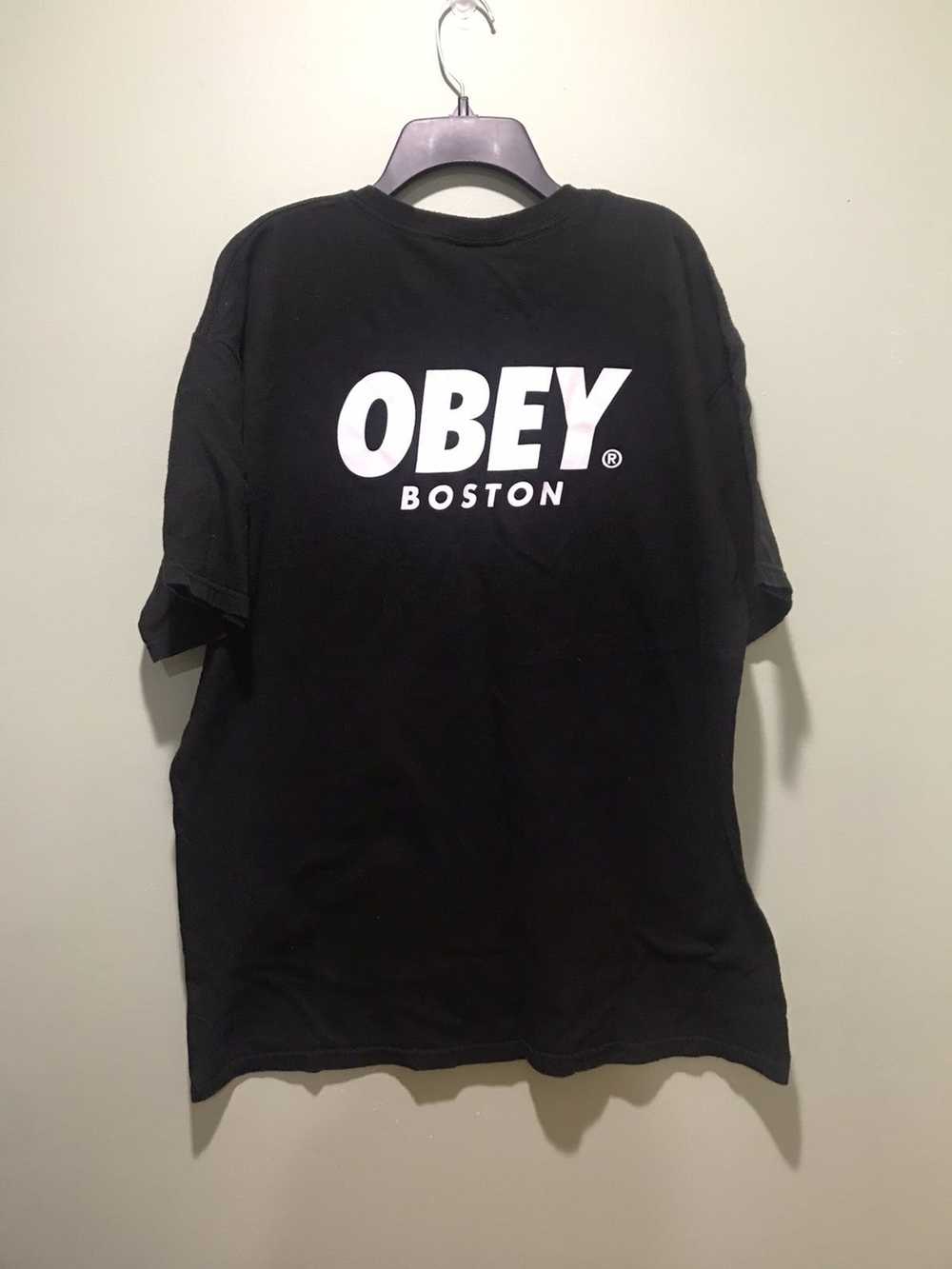 Obey Obey Boston box logo tee shirt M - image 1