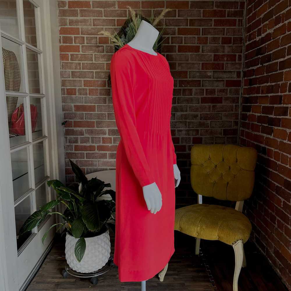 1980s Red Lanvin Dress - image 4