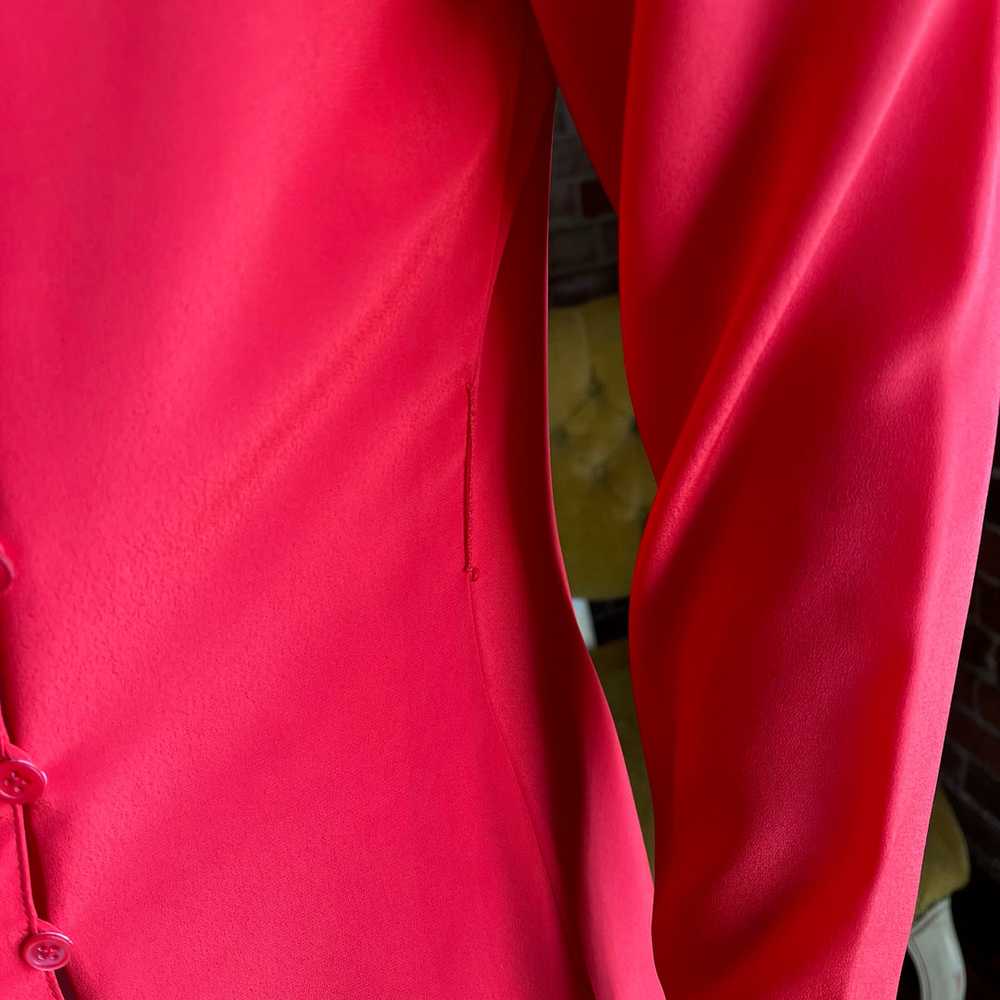 1980s Red Lanvin Dress - image 6