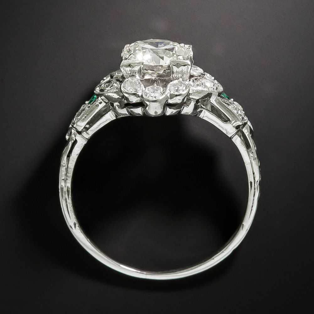 Art Deco 1.40 Carat Diamond Engagement Ring - GIA… - image 4