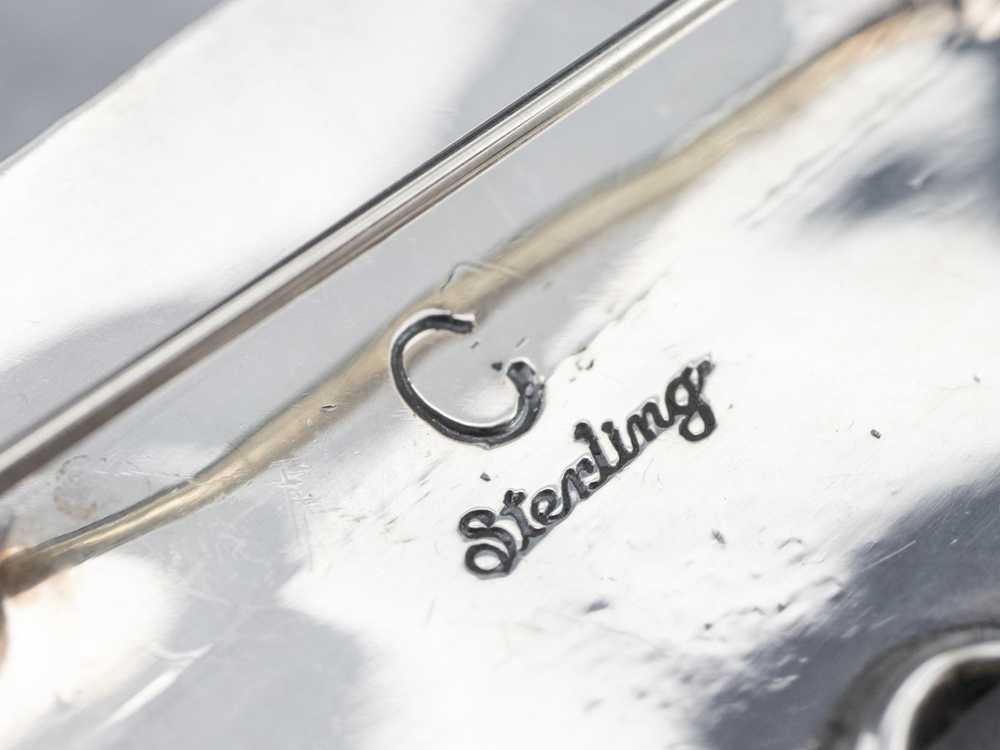 Sterling Silver Equestrian Brooch - image 9