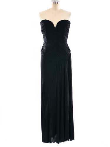 Vicky Tiel Ruched Jersey Gown