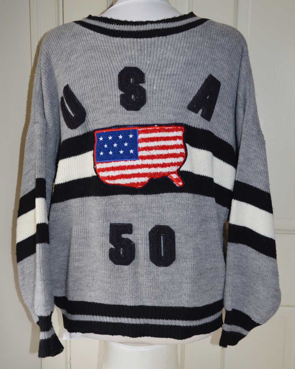 Made In Usa SWEATER ACRYLIC USA, MAP & 50 STATES … - image 1