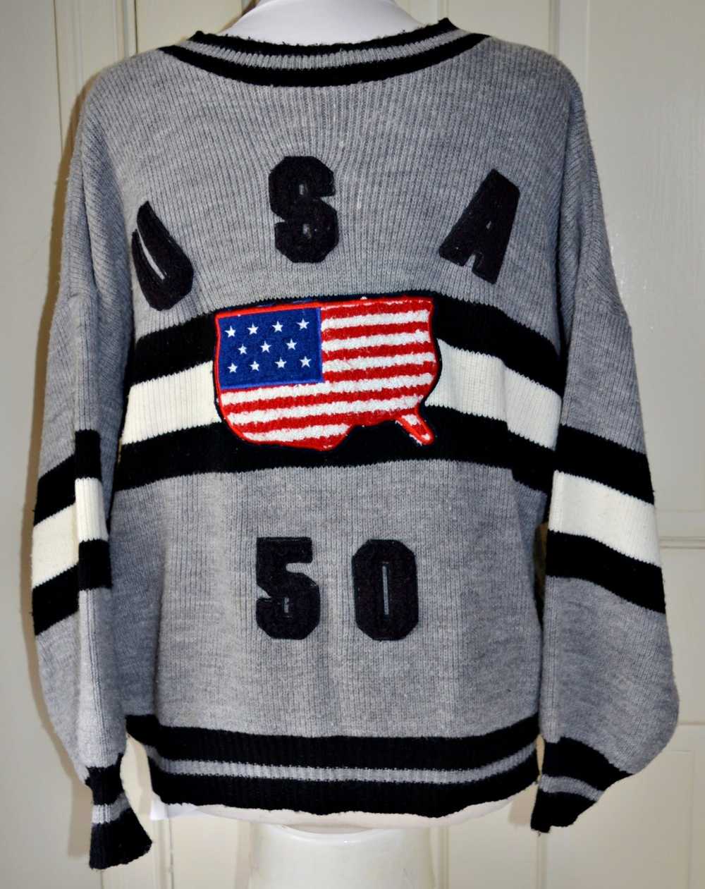 Made In Usa SWEATER ACRYLIC USA, MAP & 50 STATES … - image 2