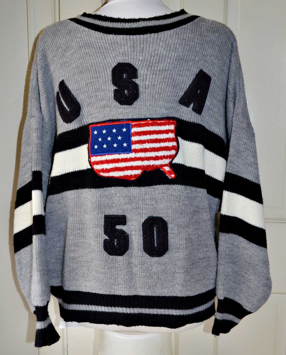 Made In Usa SWEATER ACRYLIC USA, MAP & 50 STATES … - image 3