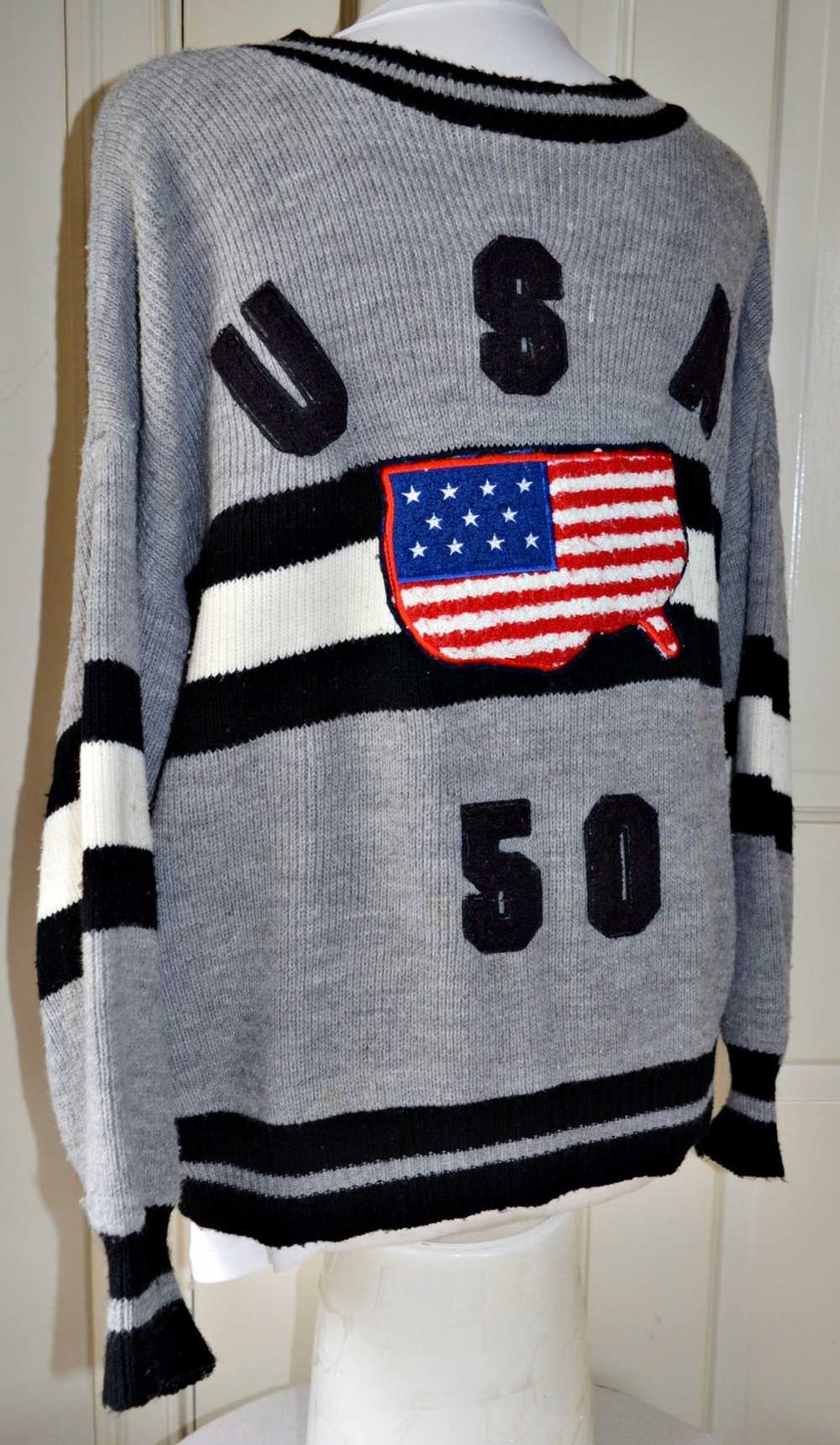 Made In Usa SWEATER ACRYLIC USA, MAP & 50 STATES … - image 5