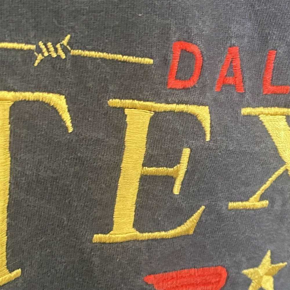 Anvil Vintage T Shirt Embroidered Dallas TEXAS XL… - image 4