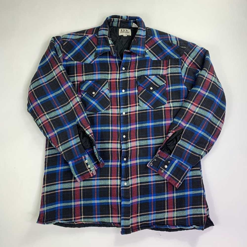 Flannel × Made In Usa × Vintage Vintage Plaid Fla… - image 1