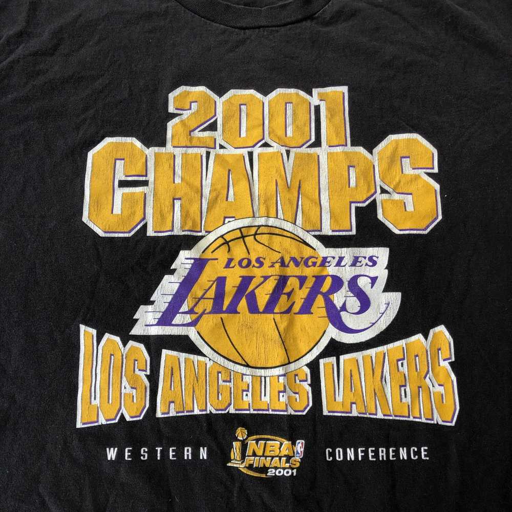 Champion Vintage Los Angeles Lakers 2001 Champs S… - image 2