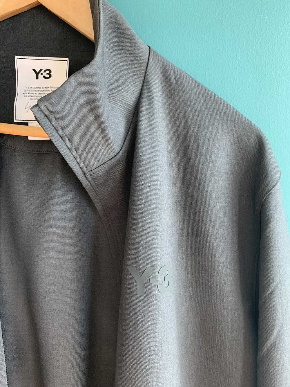 Y-3 Y-3 Grey Refined Wool Track Jacket - image 2